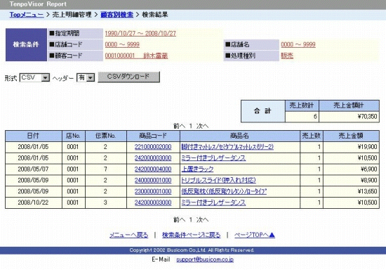 結果画面