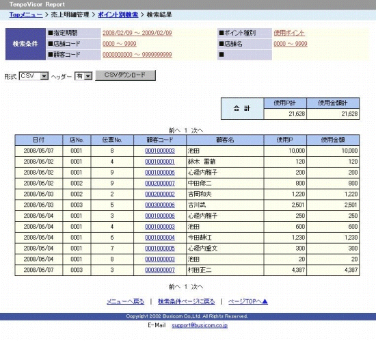 結果画面